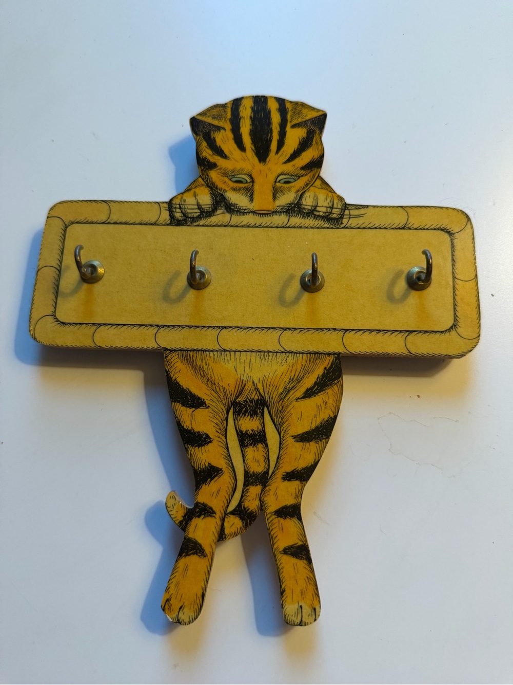 Vintage cat key rack holder cottage core